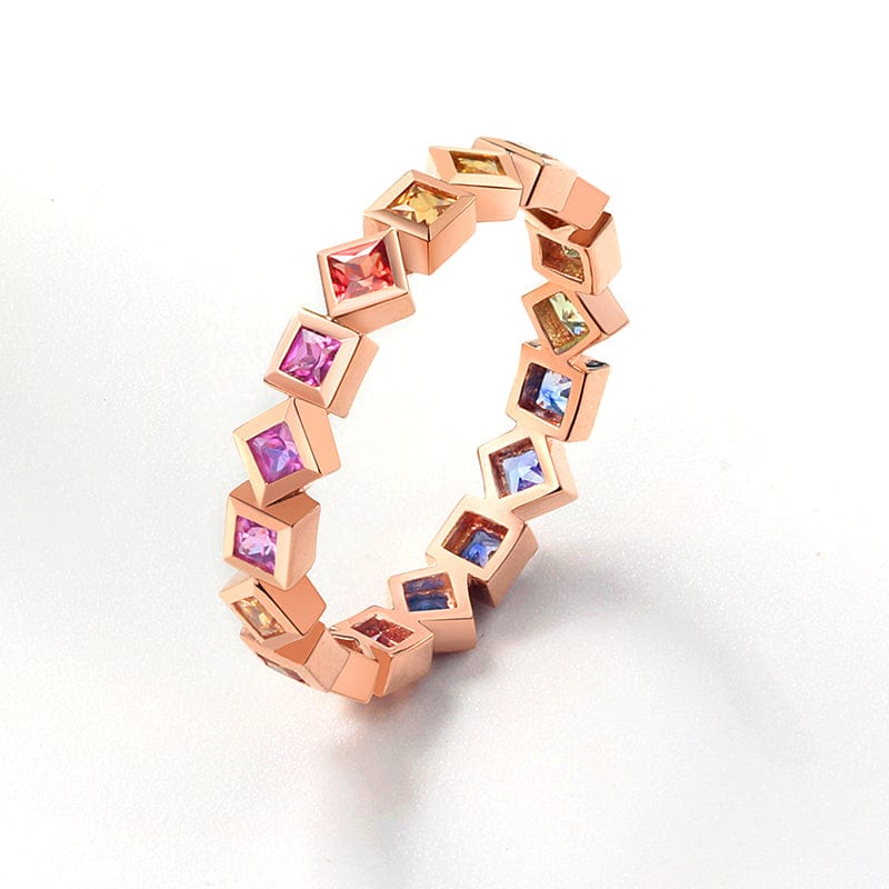 Luxury Elegant jewelry manufacturer custom jewelry Natural Rainbow Sapphire recycled 18kt / Real 18k Gold  Ring