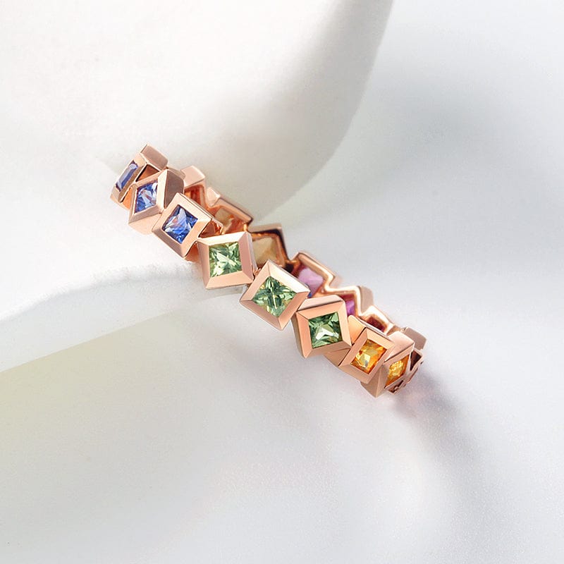 Luxury Elegant jewelry manufacturer custom jewelry Natural Rainbow Sapphire recycled 18kt / Real 18k Gold  Ring