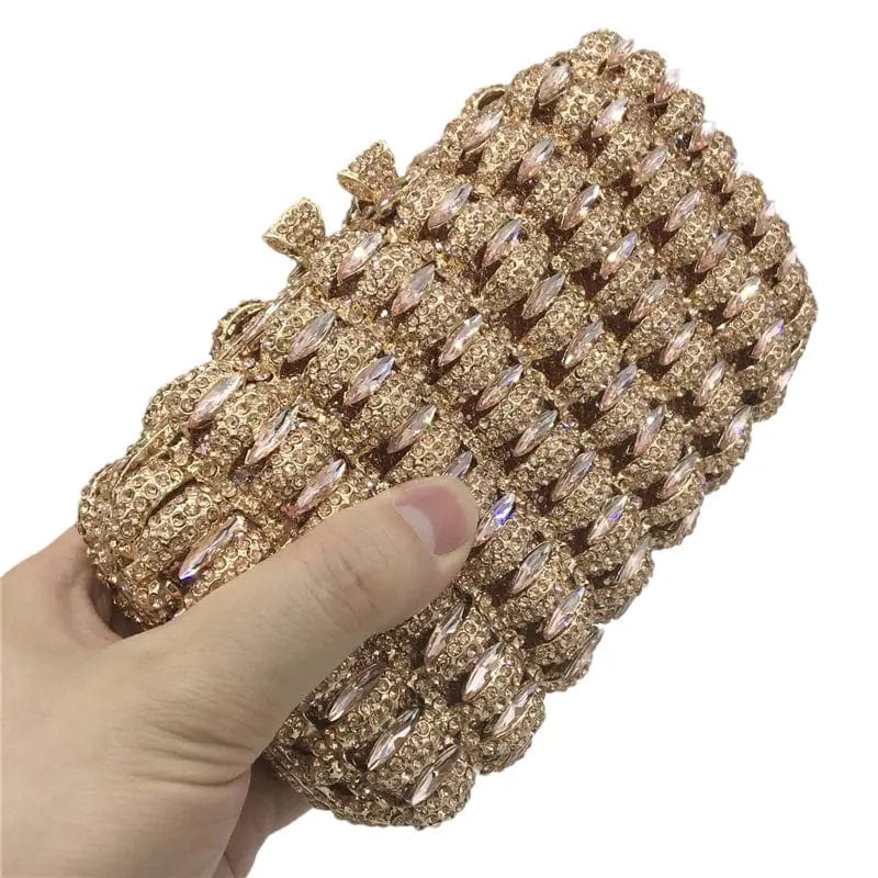 Luxury Evening Bag Crystal Clutch Wedding Prom Party Shinny Handmade Rhinestone Clutch Handbag Women
