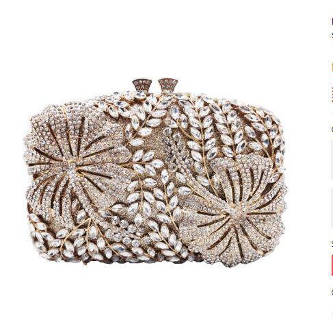 Luxury Fashion Bling Crystal Rhinestone Clutch Bag for Formal Party Crystal Evening Bag Wedding Party Handbag For Woman