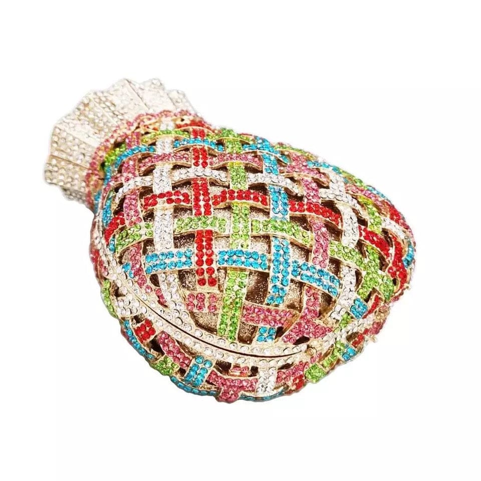 Luxury Ladies Crystal Bridal Evening Bag For Woman Designer Party Rhinestone Purse Wedding Pouch Clutch Bags Prom Beaded Handbag