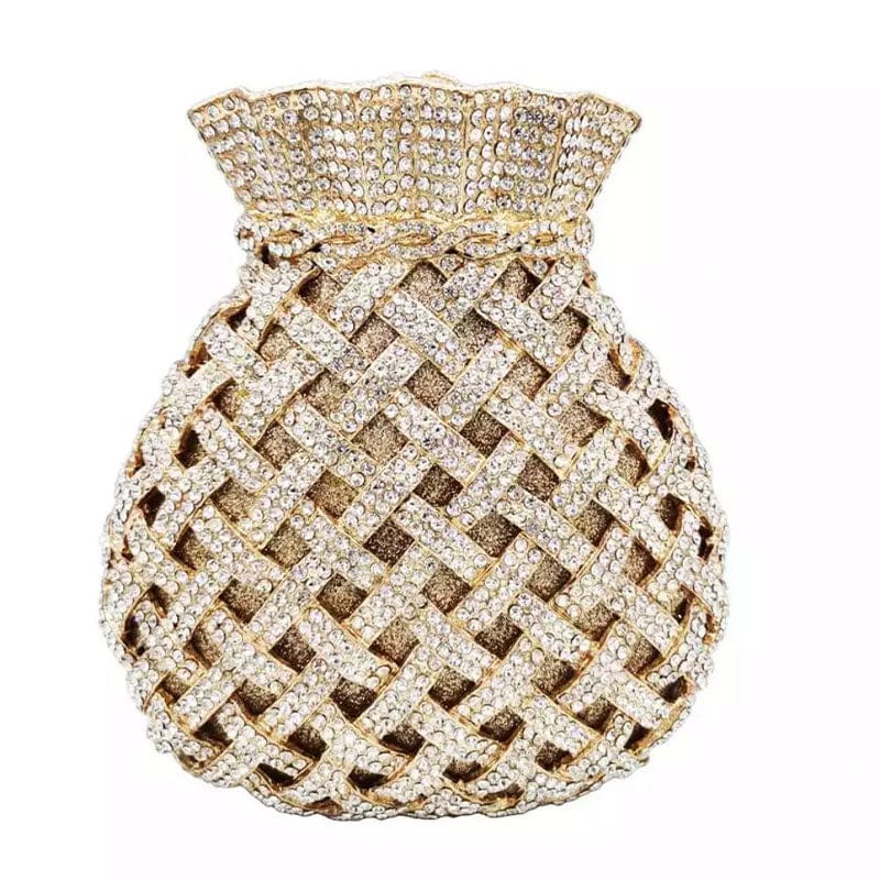 Luxury Ladies Crystal Bridal Evening Bag For Woman Designer Party Rhinestone Purse Wedding Pouch Clutch Bags Prom Beaded Handbag