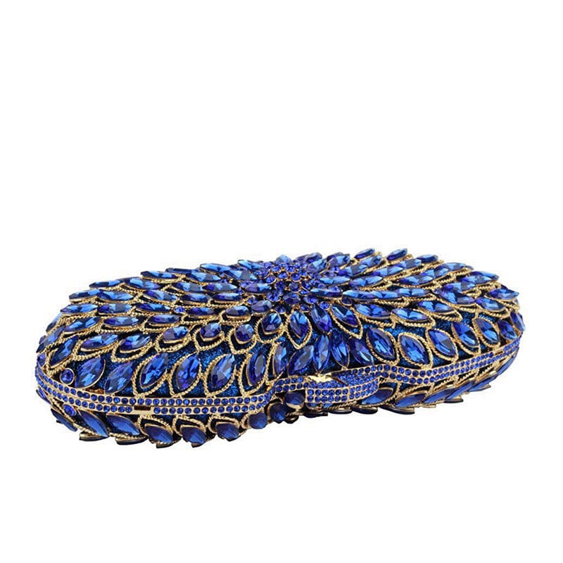Luxury Sparkle Diamond Crystal Rhinestone Clutch Bags Evening Purse for Formal Party Handmade Metal Clutch Metal Hollow Out Box