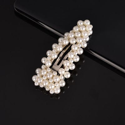 LWI60119 Ohrring Diy Custom Accessories Exquisite Glitter Geometric Hairpin Cute Bow Knot Pearl Hair Clips
