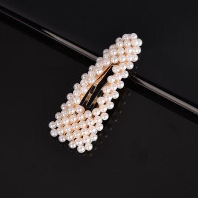LWI60119 Ohrring Diy Custom Accessories Exquisite Glitter Geometric Hairpin Cute Bow Knot Pearl Hair Clips
