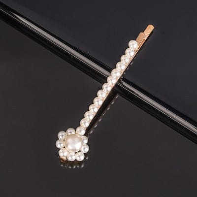 LWI60119 Ohrring Diy Custom Accessories Exquisite Glitter Geometric Hairpin Cute Bow Knot Pearl Hair Clips