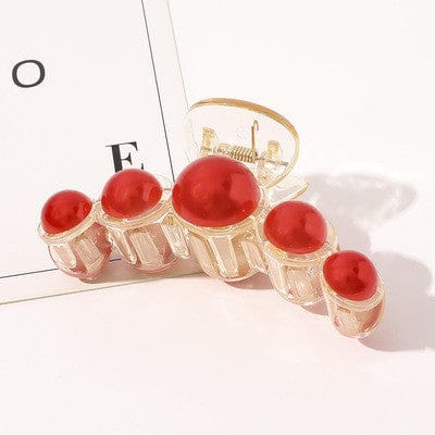 LWI60278 Montantes Pendientes Simple Elegant Jewelry Hair Clips Clear Transparent Acrylic Pearl Claw Clamps For Girls Ladies