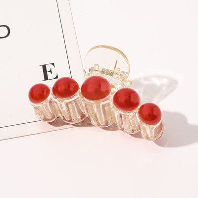 LWI60278 Montantes Pendientes Simple Elegant Jewelry Hair Clips Clear Transparent Acrylic Pearl Claw Clamps For Girls Ladies