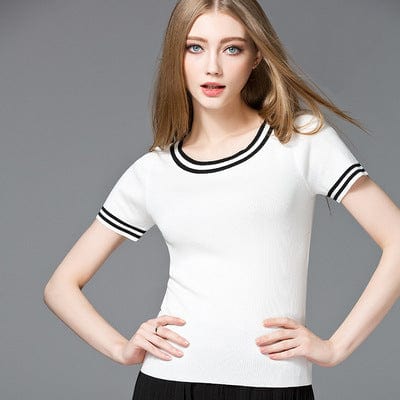 M / 2 The Source Factory Comes To Customize And Process 2022 Women's Modal Cotton Contrast Knit Sweaters