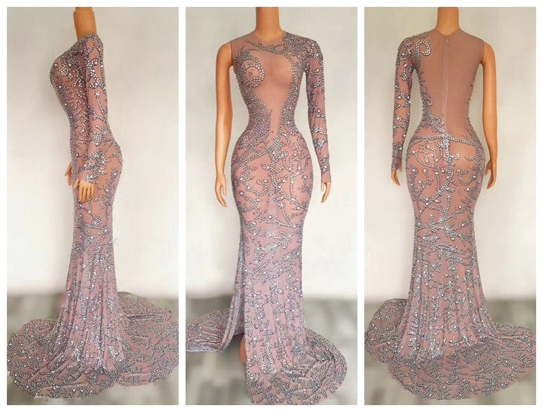 M / 5 Blue Stage Wear One Shoulder Vestidos Largos Runway Dresses Vestidos De Fiesta Largo Quinceanera Dress Ball Gowns Maxi Dress