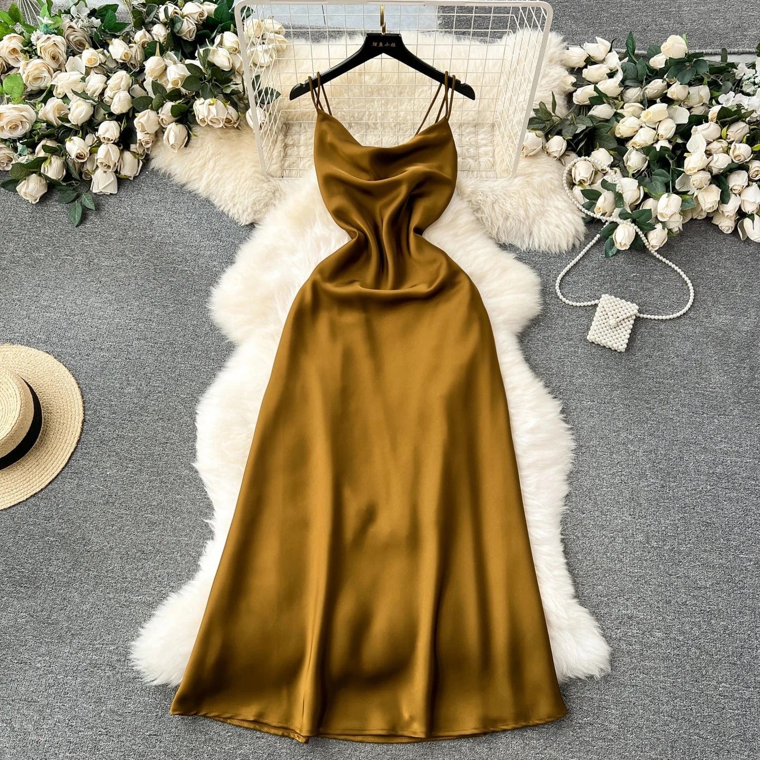 M / Army Green Summer Trending Products New Arrivals Women's Sleeveless V-neck Casual Cross