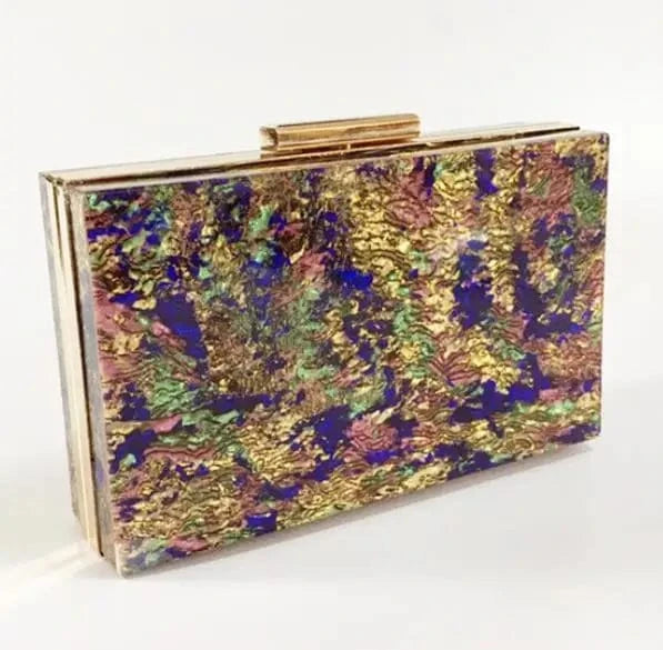 M / As picture Clutch Purse Acrylic Transparent Package Jelly Evening Bag Clutch Bag Chain Clear Clutch Bag