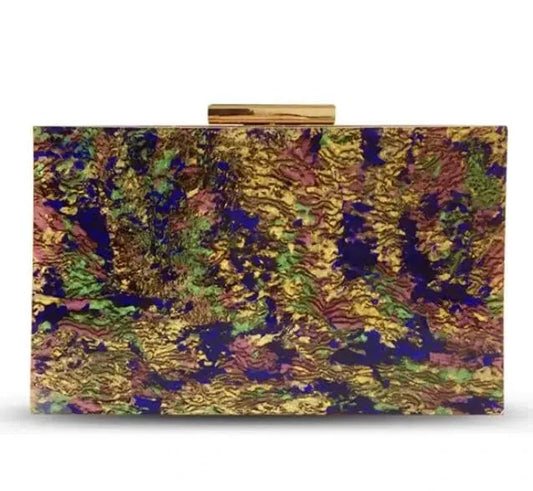 M / As picture Clutch Purse Acrylic Transparent Package Jelly Evening Bag Clutch Bag Chain Clear Clutch Bag