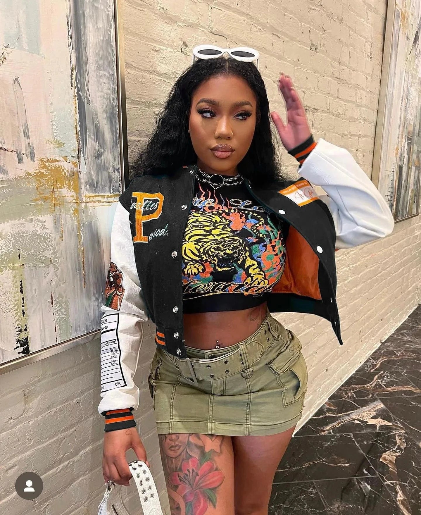 M / Black Fashion embroidery women's varsity jacket wholesale with polyester new style