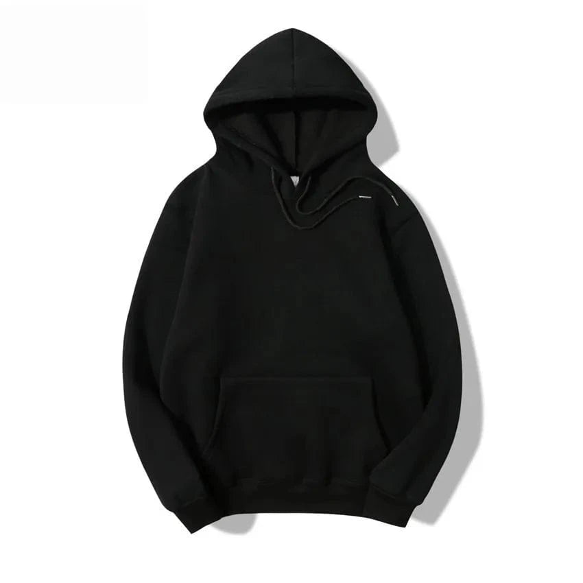 M / Black hoodie Winter Two Piece Pant Set Women Long Sleeve Hoodie Lounge Set 330GSM Fleece Anti Pilling Jogger Sweat Pants
