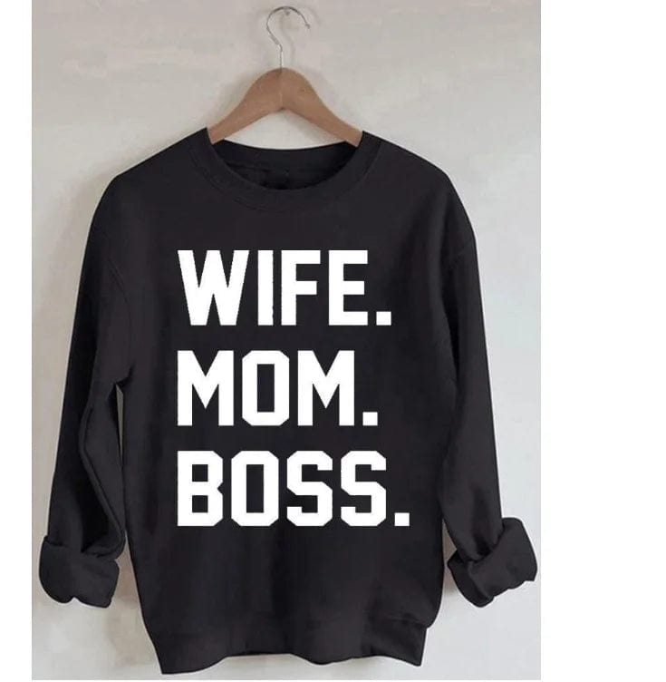 M / Black OEM Factory Hot Selling Casual Wear Solid Printed Women Sweater