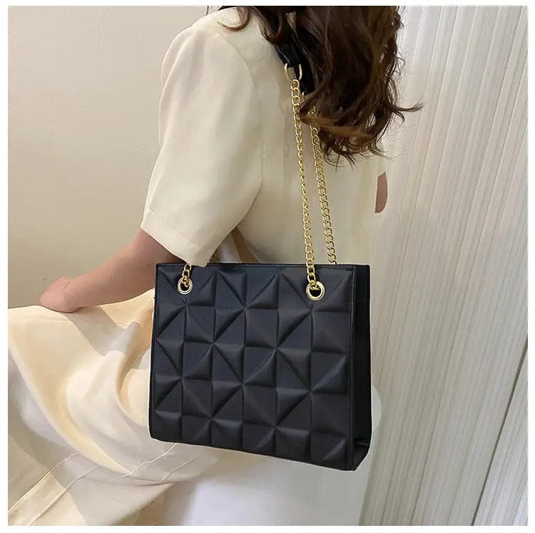 M / black Purses and Handbags PU Leather Tote Bags Women Handbags Ladies Luxury Purses 2022