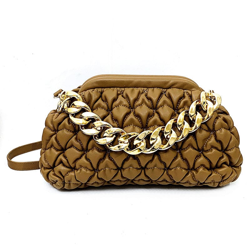 M / Brown 2022 Spring New Embroidered Thread Dumpling Bag Cheap Handbags 2022 Handbags For Women