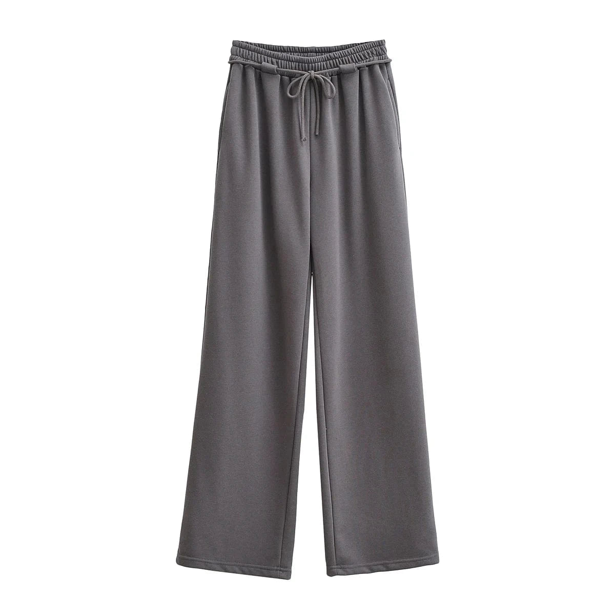 M / charcoal Custom Logo Women Drawstring Waist Designer Sweatpants