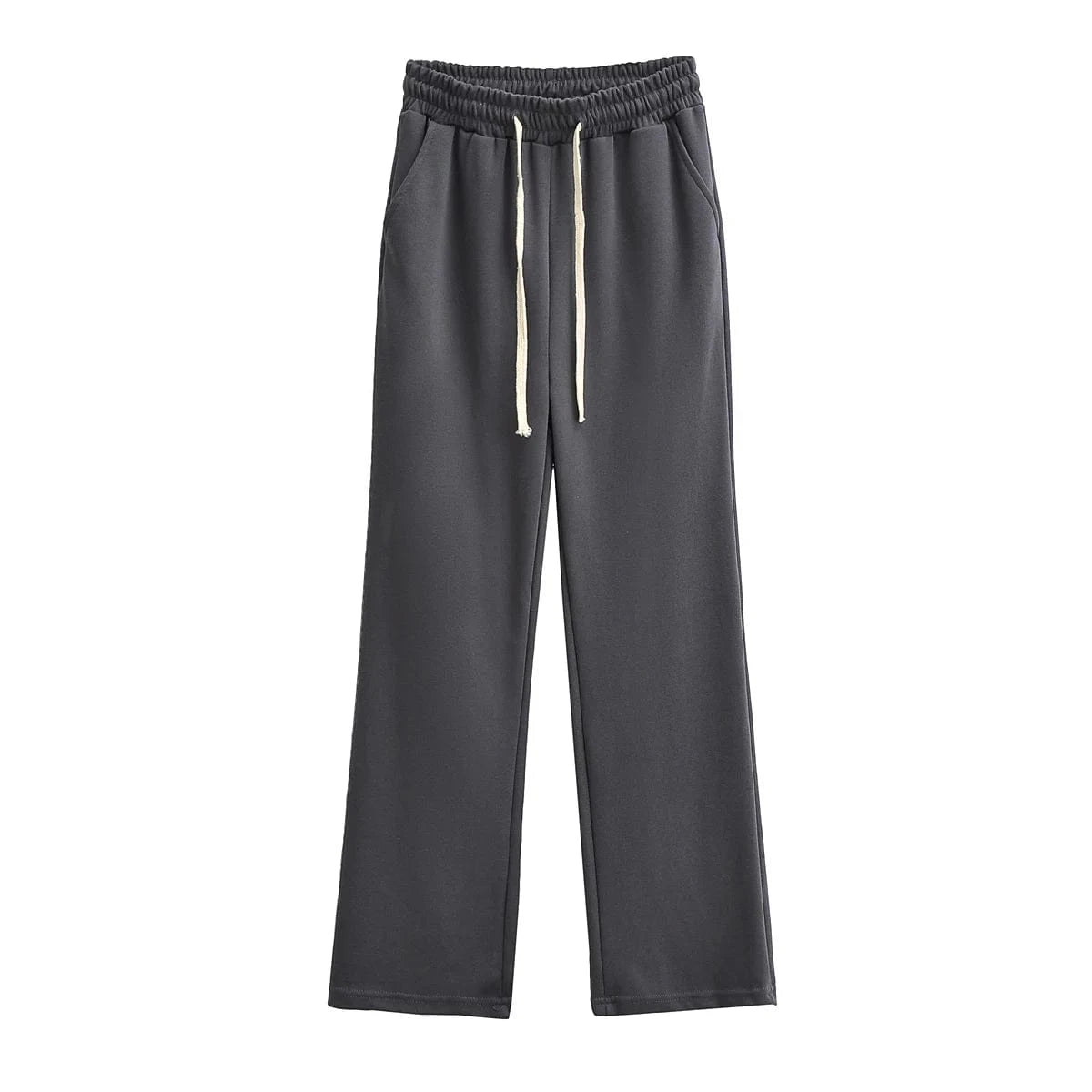 M / charcoal Custom Womens Casual Track Jogging Candy Color Pants Ladies Sweat Jogger