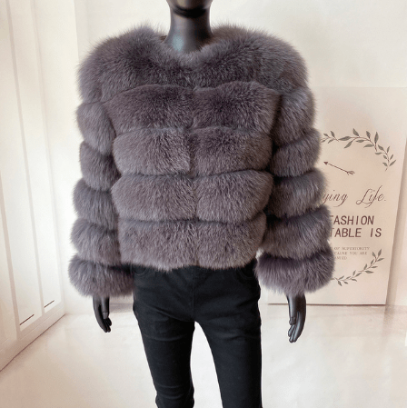 M / color9 Fashion Winter Warm Long Coat Real Fox Fur Jacket Women Natural Fur Outerwear New Arrival