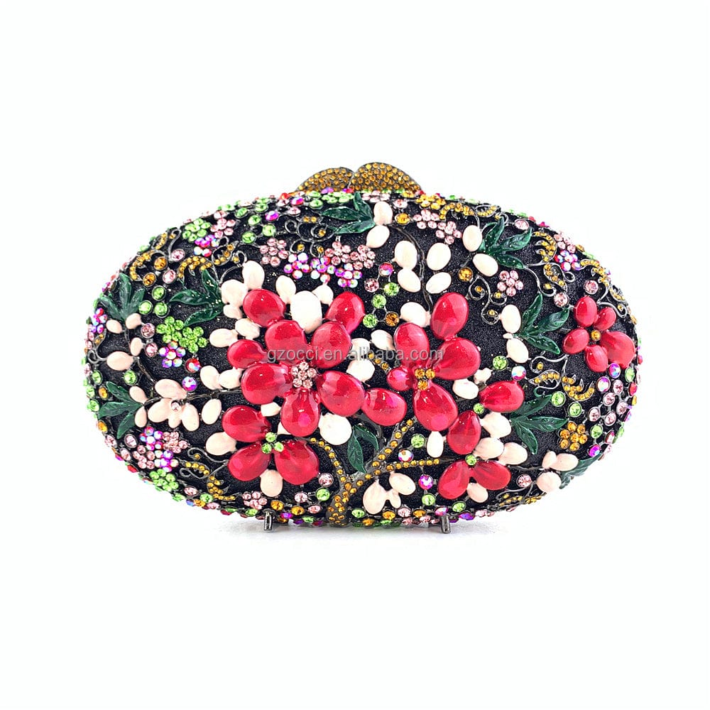 M / custom color OC4363 Flower Clutch Bags Women Elegant Party Bags Wholesale In Guangzhou