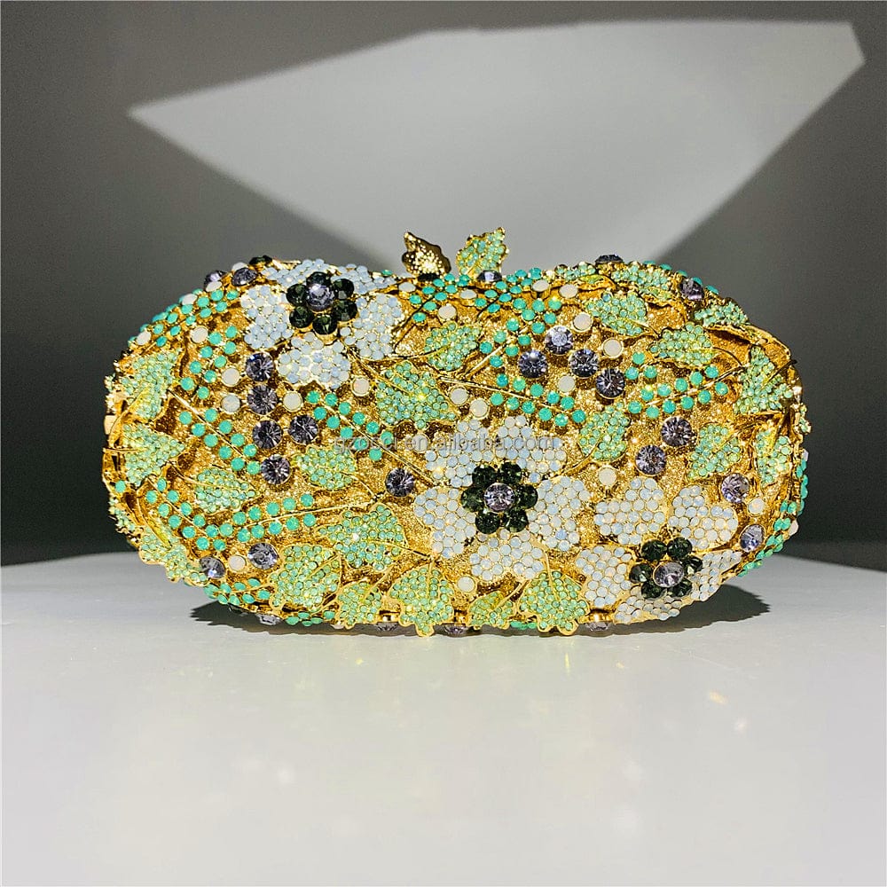 M / custom color OC4367 Guangzhou Occi Handmade Flower Ladies Evening Bags