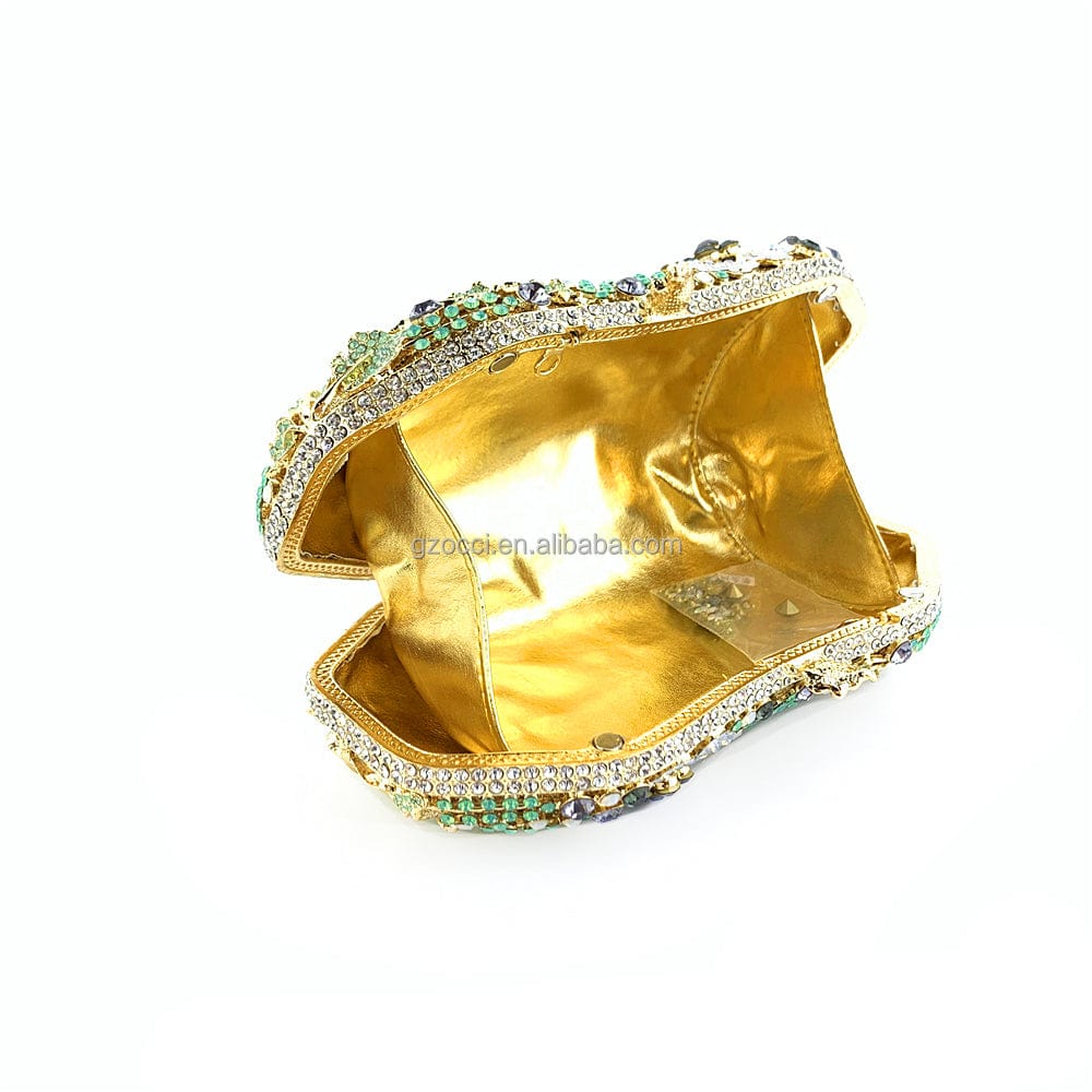 M / custom color OC4367 Guangzhou Occi Handmade Flower Ladies Evening Bags