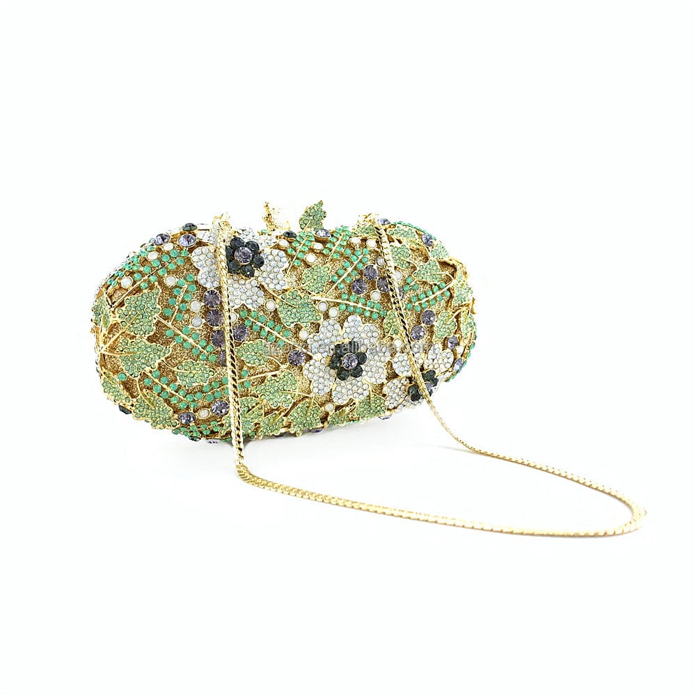 M / custom color OC4367 Guangzhou Occi Handmade Flower Ladies Evening Bags