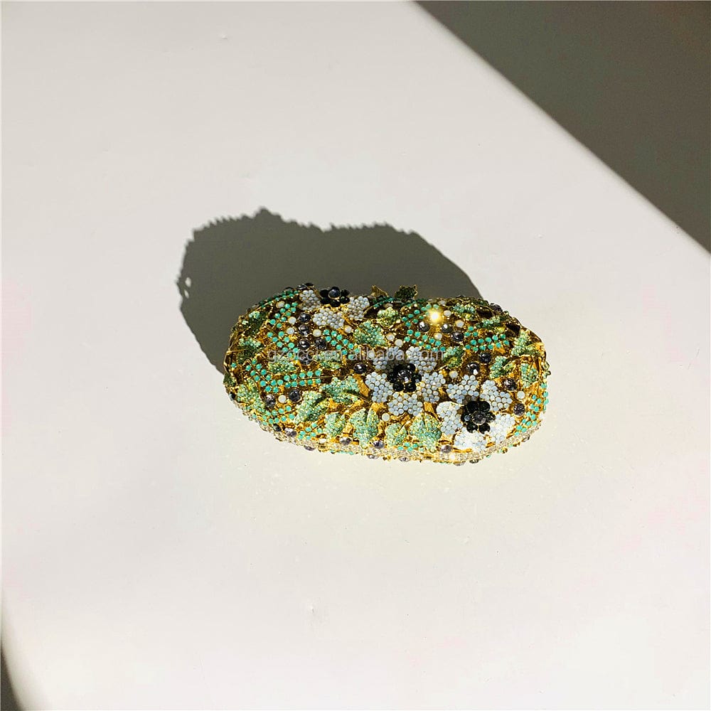 M / custom color OC4367 Guangzhou Occi Handmade Flower Ladies Evening Bags