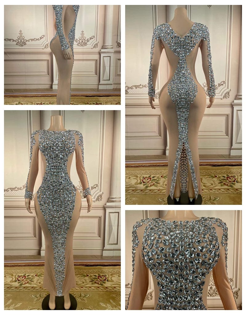 M / FX220713 Blue Stage Wear One Shoulder Vestidos Largos Runway Dresses Vestidos De Fiesta Largo Quinceanera Dress Ball Gowns Maxi Dress