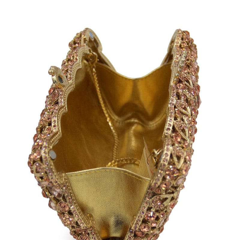 M / Gold New Design Bling Woman Crystal Rhinestone Clutch Bag Wholesales Night Party Evening Bag Ladies Wedding Clutch Purse