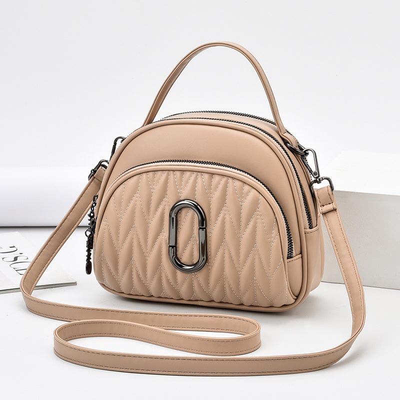 M / Khaki new style in  2023 leather PU  handbags for women fashion and comfortable  womens bag handbags