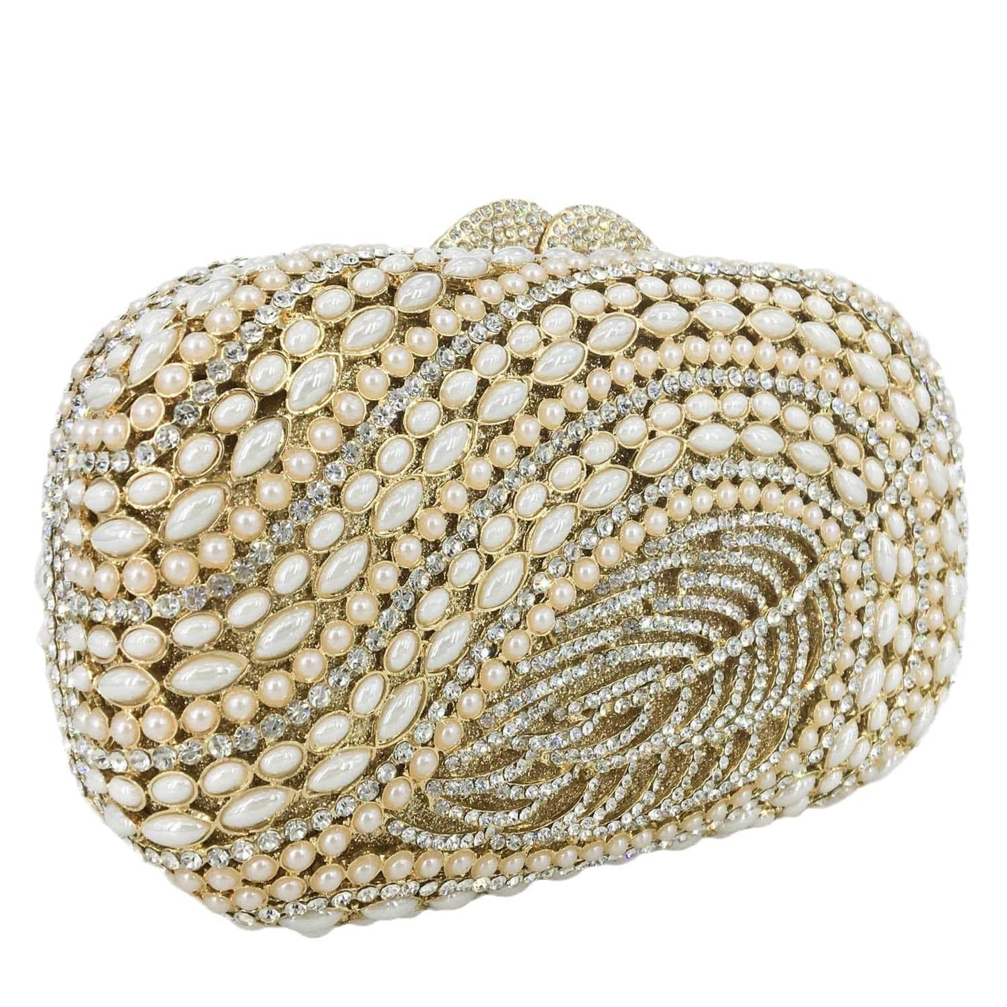 M / Light Gold Wholesales Beautiful Rhinestone Clutch Wedding Purse Diamond Evening Bag Crystal Expensive Evening Handbag for Party