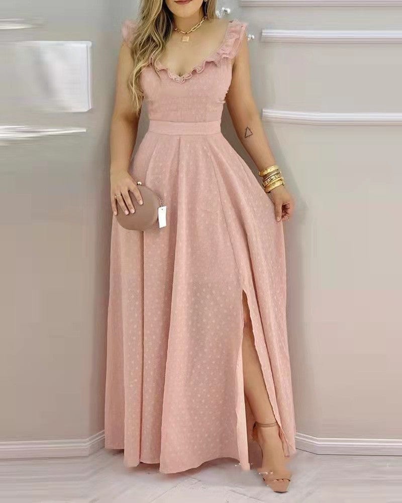 M / Pink Halter Backless Sequin Prom Fancy Women New Corset Formal Party Queen Casual Dress Women Night Dresses Ladies Sexy Dresses