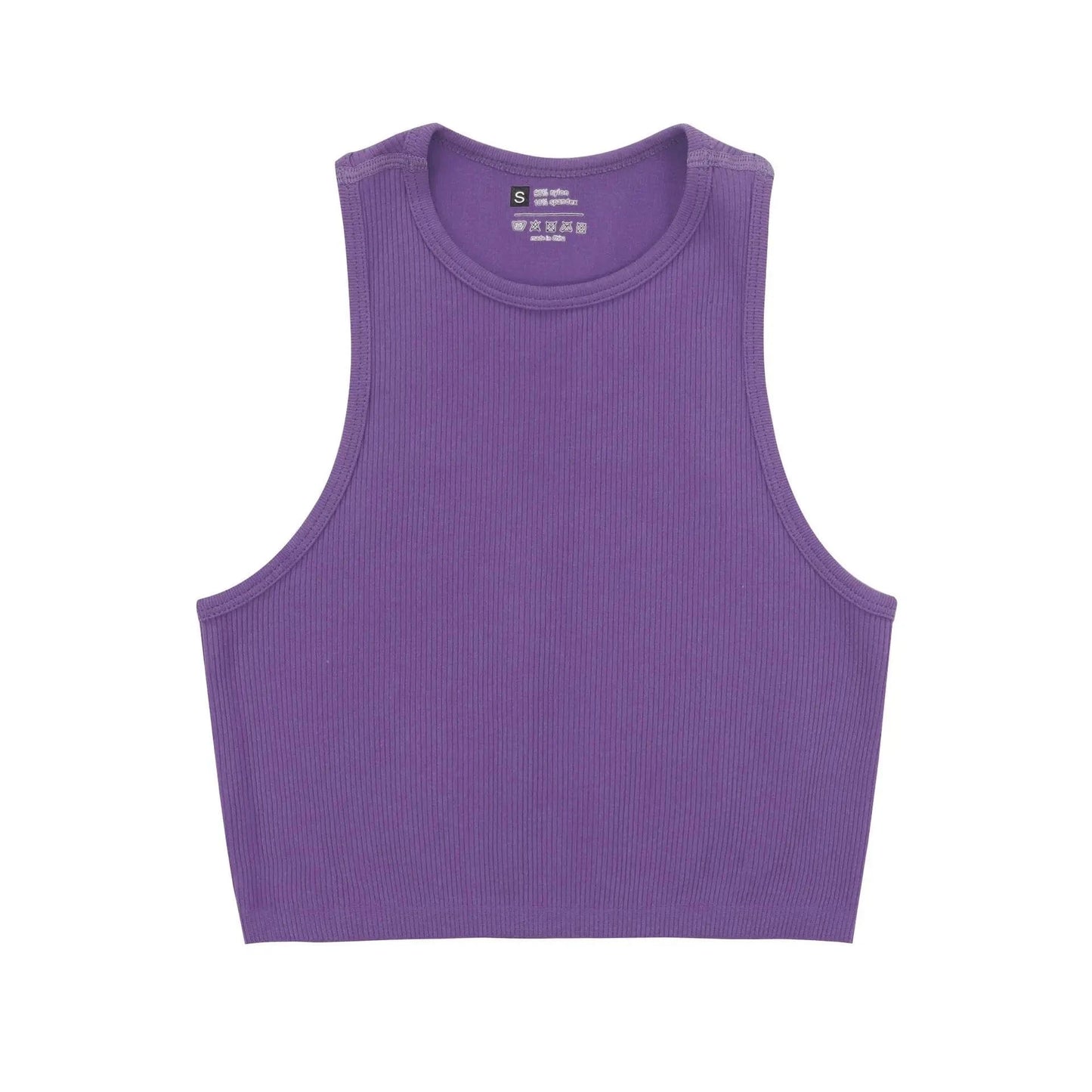 M / Purple Hot Selling  Quik Drying Sleeveless Tank Tops For Woman