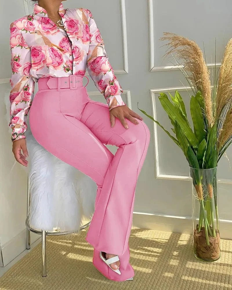 M / Red Round Neck Cartoon Print Sleeveless Short Tank Top Half Skirt Set women 2 piece matching pant set