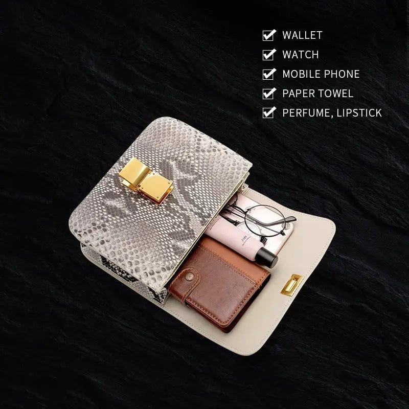 M / White Leather handbag manufacture white crocodile handbags women bags women