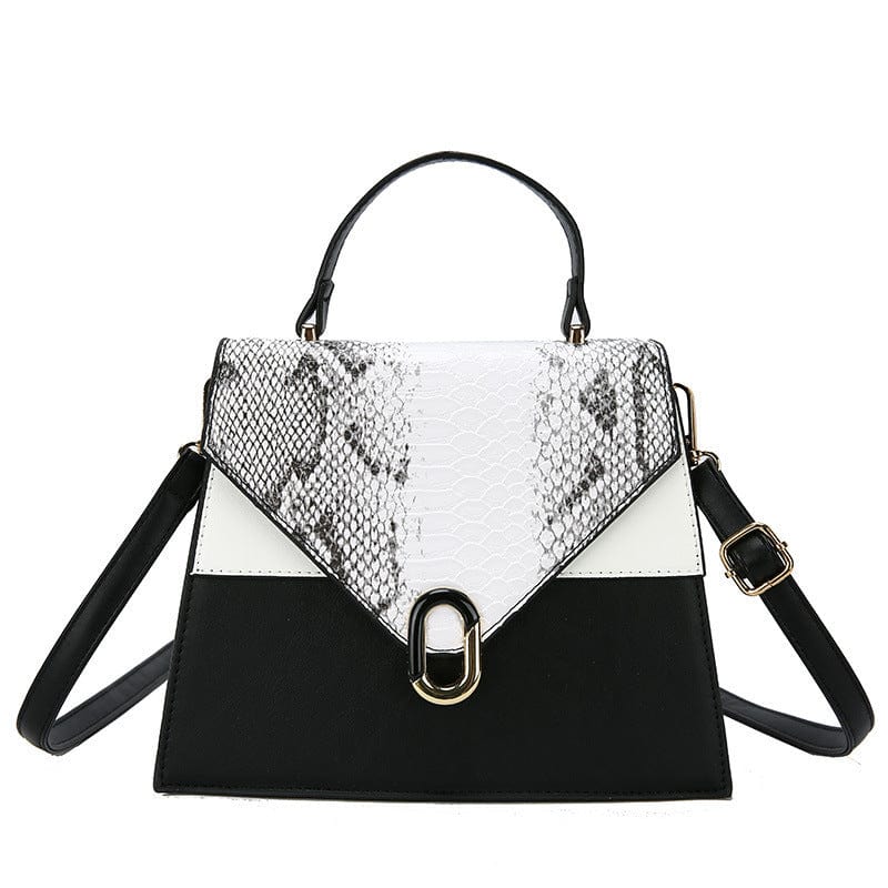 M / White Luxury Hand Bags Women Handbags Ladies Shoulder PU Leather Crossbody Purses and Handbags Woman Famous Brand