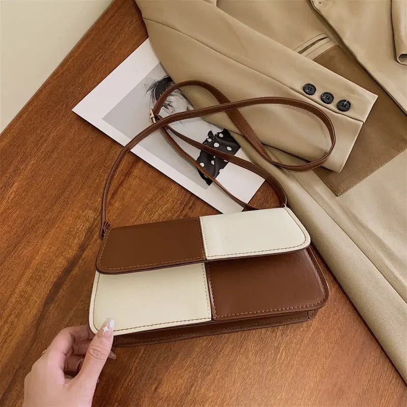 M315 Mini Cute Contrast Color PU Leather Square Bag For Women 2022 Shoulder Handbags Trending Luxury Hand Bag