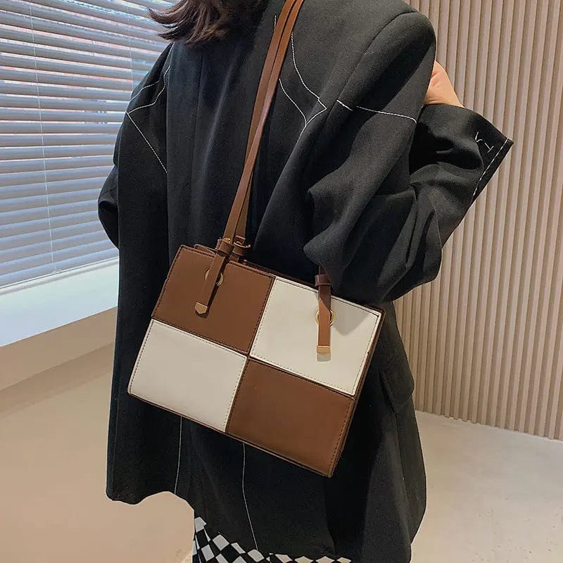 M316 Ladies Bag Realer Women PU Leather Handbags Designer 2022 Fashion Patchwork Female Shoulder Bags