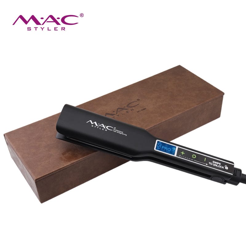 Mac Titanium Keratin Treatment Hair Iron Touch Screen Hair Straightener Flat Irons Plancha De Cabello Profesional