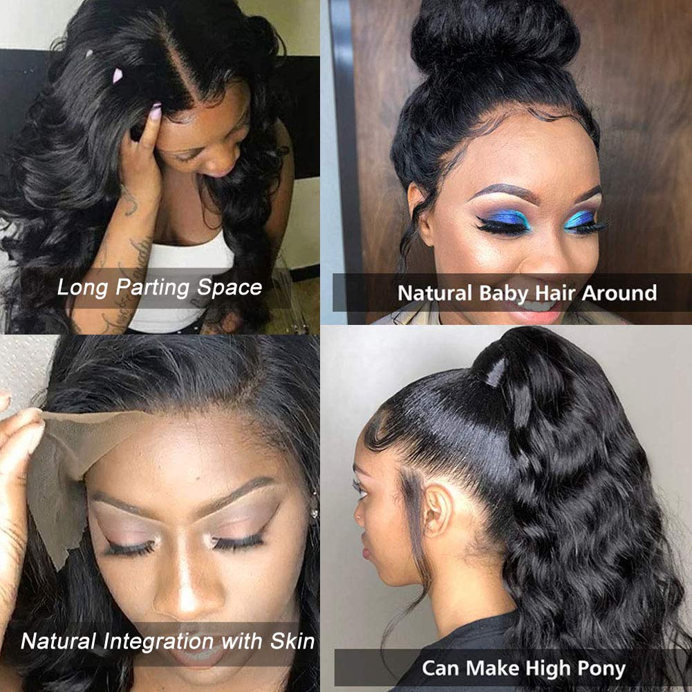 Malaysian Hair Hd 360 Lace Wigs ,Top Quality Mink Brazilian Hair Transparent 360 wigs, Soft Human Hair Thin 360 Lace Frontal Wig