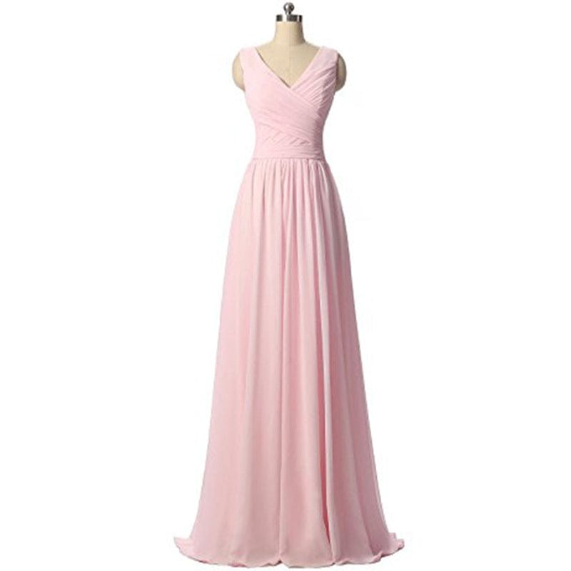 Manufacturer custom made elegant prom a line regular straps floor length customize bridesmaid long dresses