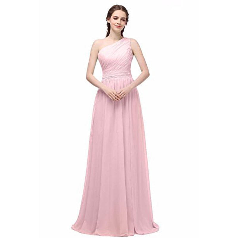 Manufacturer custom made elegant prom a line regular straps floor length customize bridesmaid long dresses