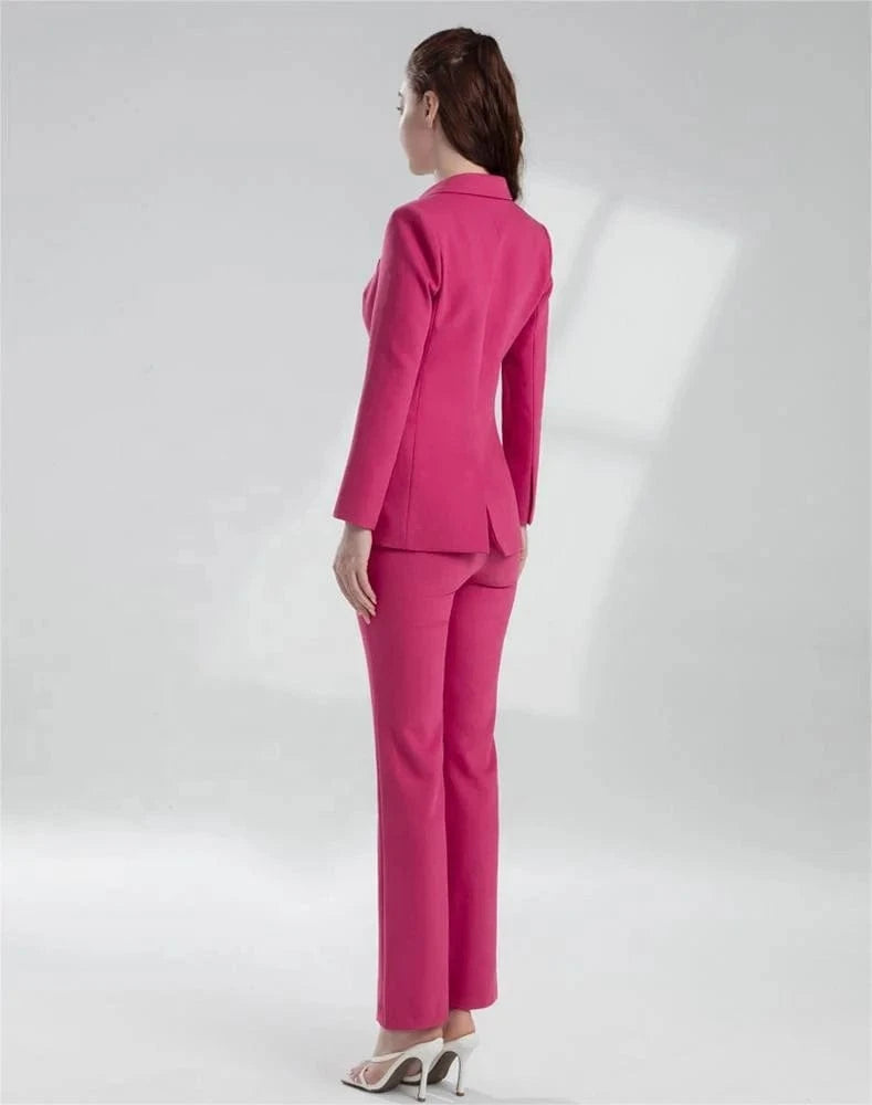 Manufacturer Supplier Directly Offer Office Suit Women Business One Button Ladies Formal Suits 2024