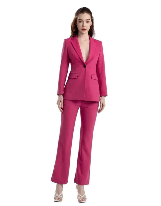 Manufacturer Supplier Directly Offer Office Suit Women Business One Button Ladies Formal Suits 2024