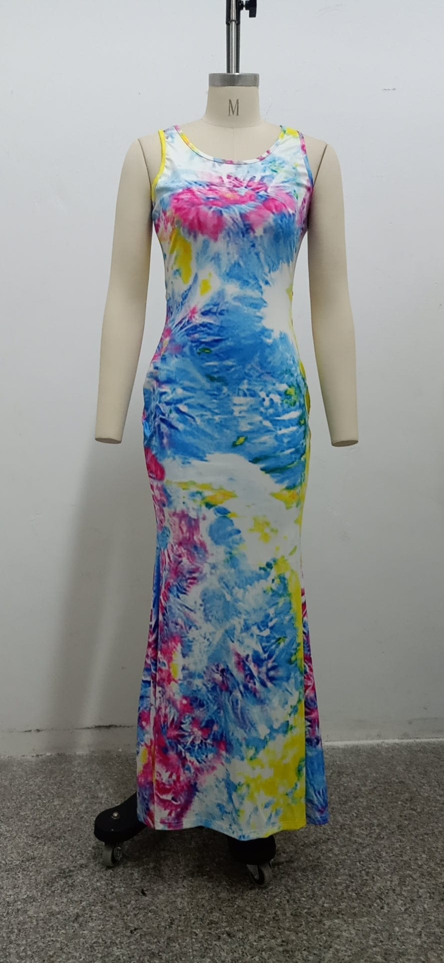 maxi causal tie dye summer sun dresses