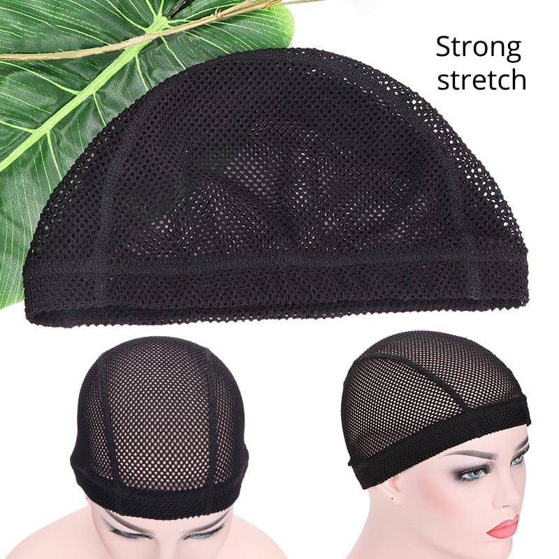 Mesh Cap Soft Crochet Wig Cap Thick Mesh Dome Cap New Wig Caps For Making Wigs Big Hole Hair Net