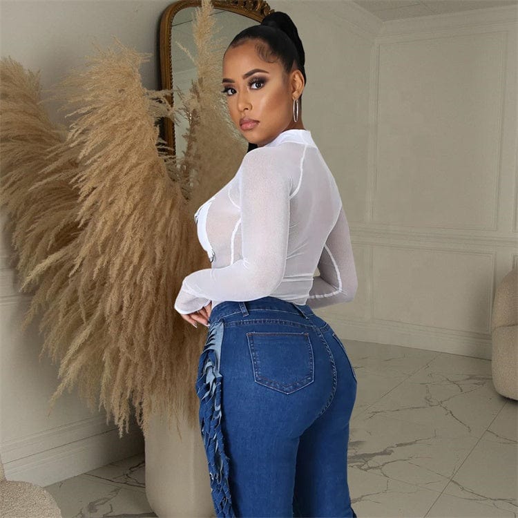 Mesh Spliced Bodysuit Women 2023 Sexy One Piece Overalls Fashion Y2K Clothes Clubwear